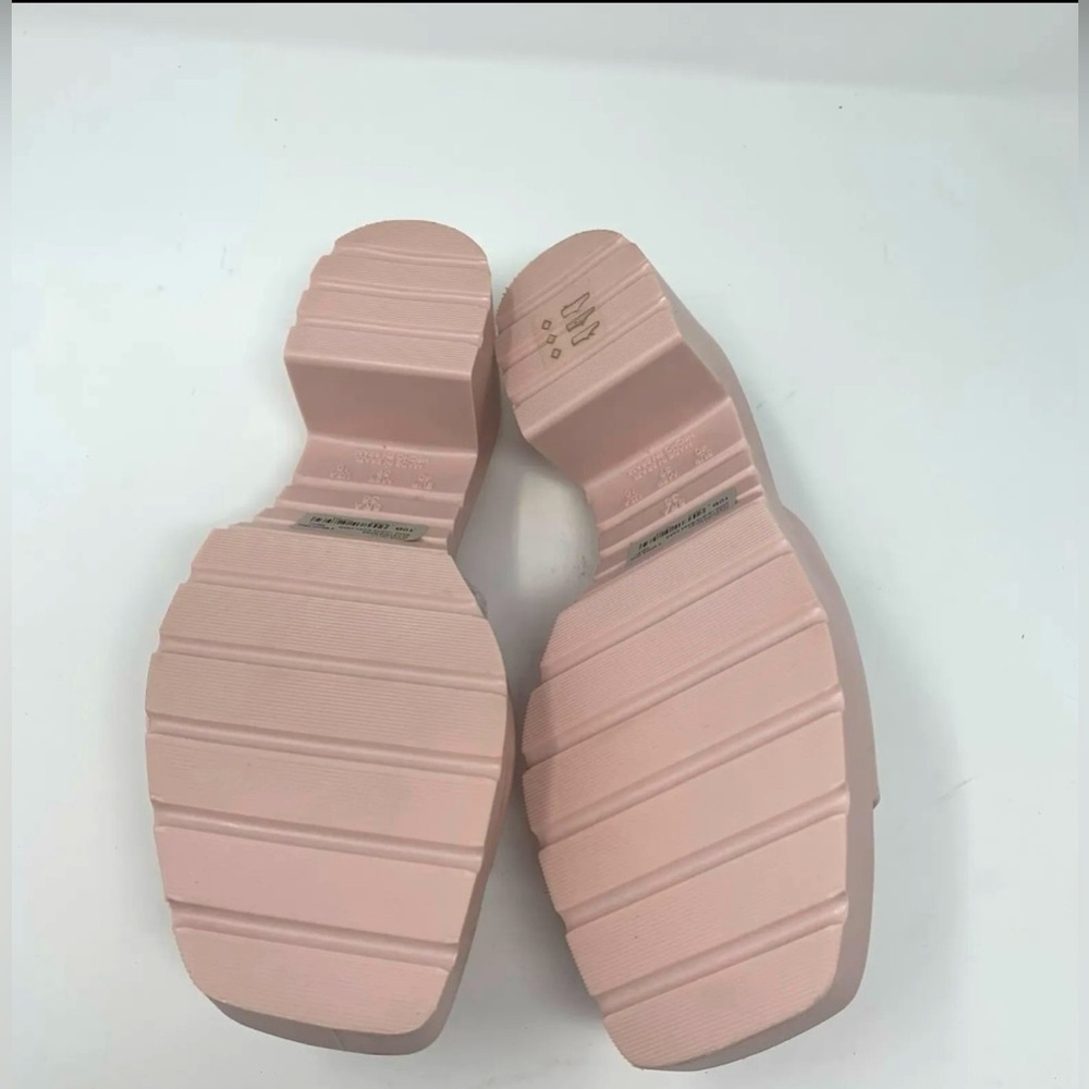 👡NIB Aqua Jelly Block Heel Slide Sandals👡 - Picture 7 of 9